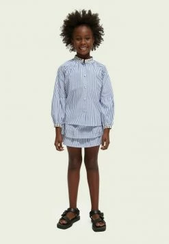 Scotch & Soda YARN-DYED - Jupe Plissée - Blue