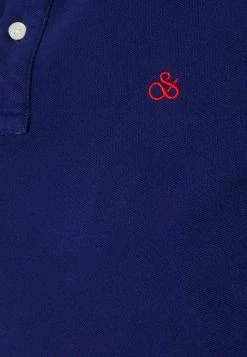 Scotch & Soda ORGANIC GARMENT DYE POLO - Polo - Navy -Scotch & Soda Soldes cb6f46ea4bb147938ee82ca03b4a9292