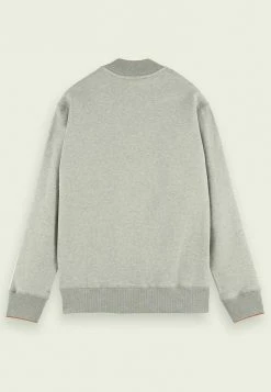 Scotch & Soda Sweat à Capuche Zippé - Grey Melange -Scotch & Soda Soldes cbb844b1db9c4437b37f69075f6eafa3