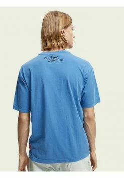 Scotch & Soda ABEL MACIAS - T-shirt Imprimé - Azure 8 Scotch & Soda ABEL MACIAS - T-shirt Imprimé - Azure -Scotch & Soda Soldes cdb22a7b96624c96b13e56f6254be2a5