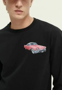 Scotch & Soda GRAPHIC - T-shirt à Manches Longues - Black -Scotch & Soda Soldes ce83da2832224793814d01908a6cc67c