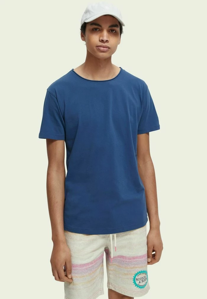 Scotch & Soda T-shirt Basique - Blue 1 Scotch & Soda T-shirt Basique - Blue