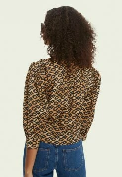 Scotch & Soda Blouse - Brown -Scotch & Soda Soldes cf51a18e6c21474d8ce5d1736ec46219