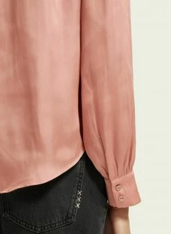 Scotch & Soda SMOCKED AND RUFFLED - T-shirt à Manches Longues - Desert Pink -Scotch & Soda Soldes d0ce834ec5a2449f9c771c0553750255