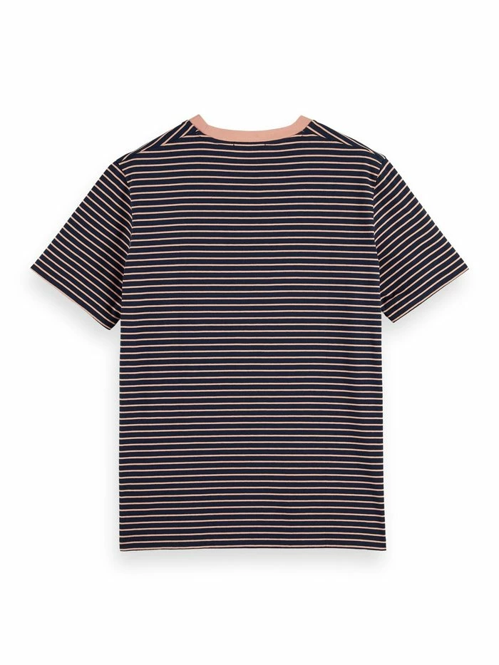 Scotch & Soda CLASSIC CREWNECK STRIPE TEE - T-shirt Imprimé - Black 6 Scotch & Soda CLASSIC CREWNECK STRIPE TEE - T-shirt Imprimé - Black – Image 6