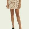 Scotch & Soda STRUCTURED - Minijupe - Brown