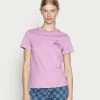Scotch & Soda WITH GRAPHIC - T-shirt Imprimé - Mauve