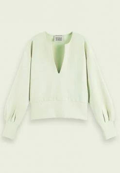 Scotch & Soda Sweatshirt - Citrus Green -Scotch & Soda Soldes d2a1f418784c47699a21d79f924af973