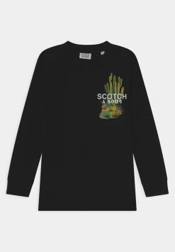 Scotch & Soda ARTWORK LONG SLEEVED - T-shirt à Manches Longues - Black -Scotch & Soda Soldes d4163cc9098249cb8a2a87803222d997