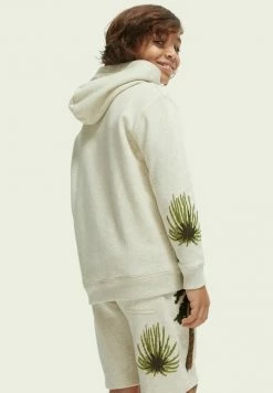 Scotch & Soda Sweat à Capuche - Ecru Melange -Scotch & Soda Soldes d457abc3b600470b88399d820e28e409