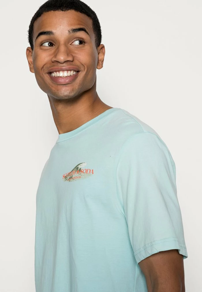 Scotch & Soda GRAPHIC CREWNECK - T-shirt Imprimé - Seafoam 5 Scotch & Soda GRAPHIC CREWNECK - T-shirt Imprimé - Seafoam – Image 5