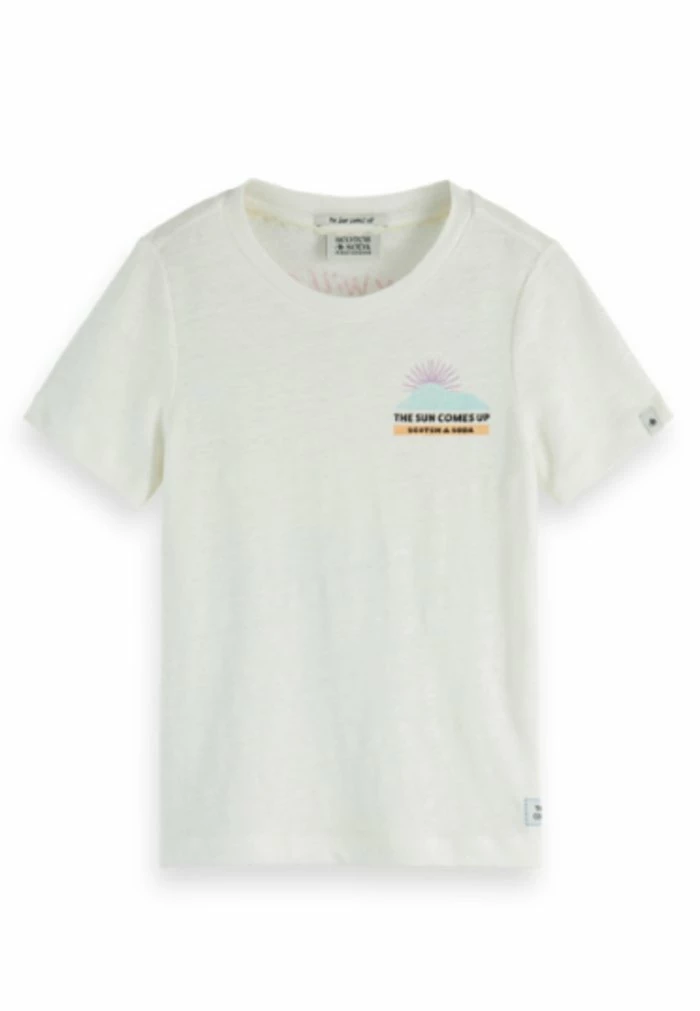 Scotch & Soda T-shirt Imprimé - Wit 1 Scotch & Soda T-shirt Imprimé - Wit