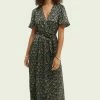 Scotch & Soda PRINTED - Robe Longue - Black