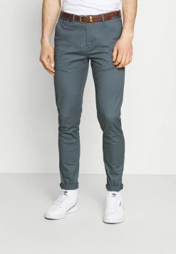 Scotch & Soda BELTED CHINO - Chino - Blue