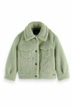 Scotch & Soda BOXY FIT BONDED TRUCKER - Veste D'hiver - Pistache -Scotch & Soda Soldes d5f063a6dae84c959bea3b5917742a3a