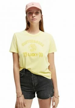 Scotch & Soda Relaxed-fit - T-shirt Imprimé - Lemon
