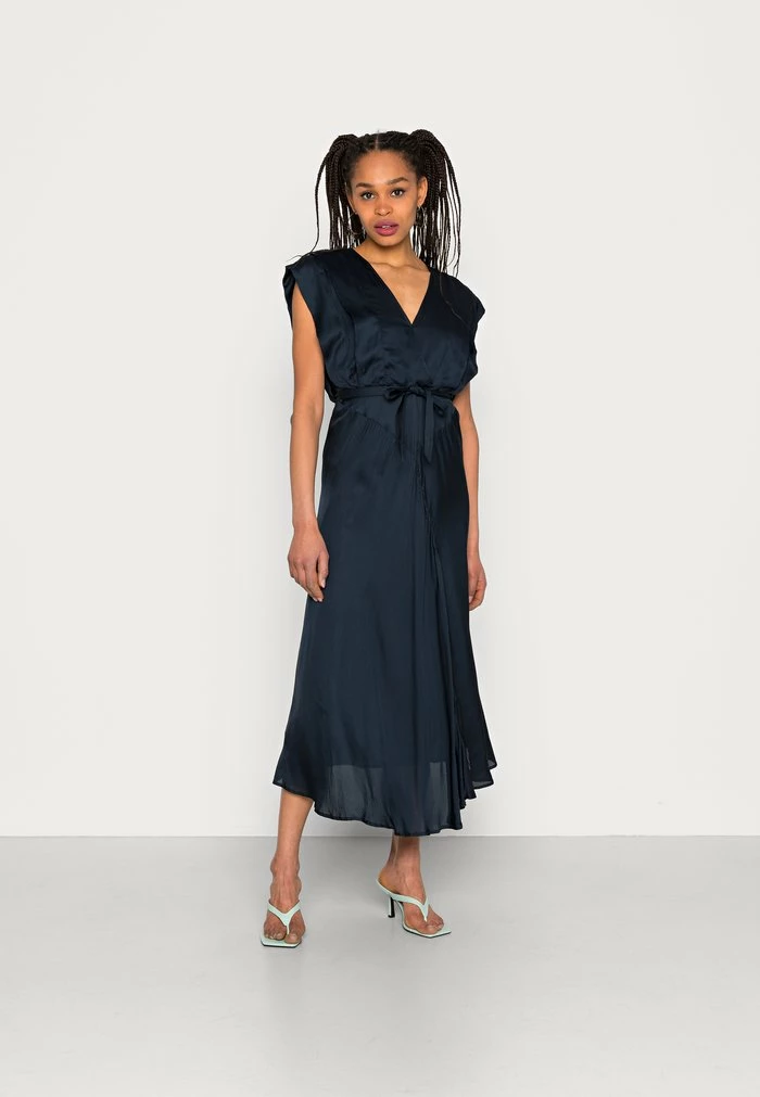 Scotch & Soda BELTED MIDI LENGTH DRESS - Robe De Soirée - Night 1 Scotch & Soda BELTED MIDI LENGTH DRESS - Robe De Soirée - Night