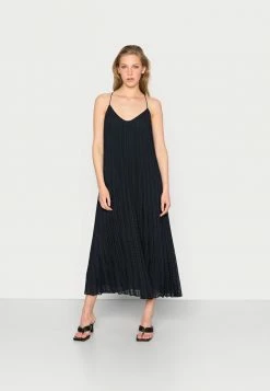 Scotch & Soda CHECKED MIDI DRESS WITH PLEATS - Robe De Jour - Night