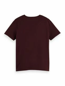 Scotch & Soda CREW NECK TEE - T-shirt Basique - Wine -Scotch & Soda Soldes d8128b9511bd4cb0a4bed7e2b2be2368