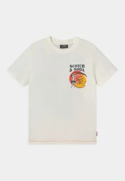 Scotch & Soda RELAXED FIT ARTWORK - T-shirt Imprimé - Off White