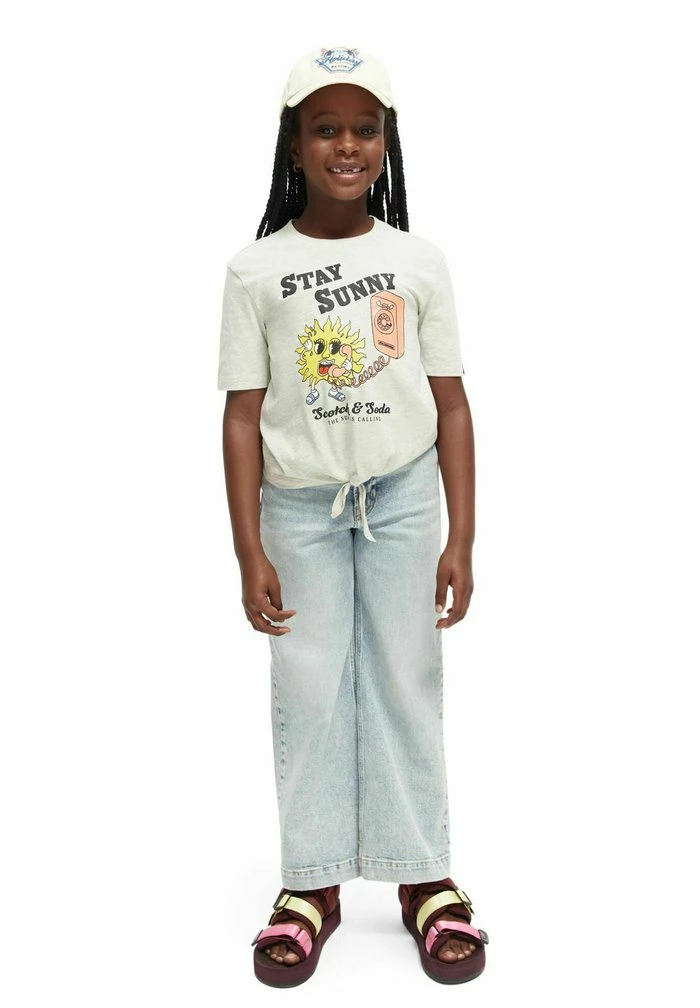 Scotch & Soda T-shirt Imprimé - Grey Melange 1 Scotch & Soda T-shirt Imprimé - Grey Melange