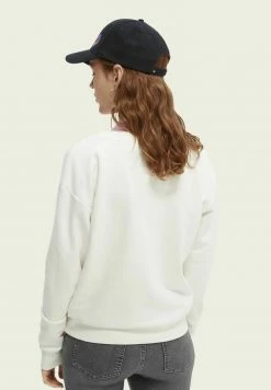 Scotch & Soda Sweatshirt - Off White -Scotch & Soda Soldes d8a9c34ef1f84cb4bb7b4c884d4869b9