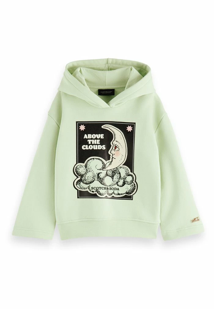 Scotch & Soda BOXY-FIT TRUMPET-SLEEVED ARTWORK HOODIE - Sweatshirt - Pistache 4 Scotch & Soda BOXY-FIT TRUMPET-SLEEVED ARTWORK HOODIE - Sweatshirt - Pistache – Image 4