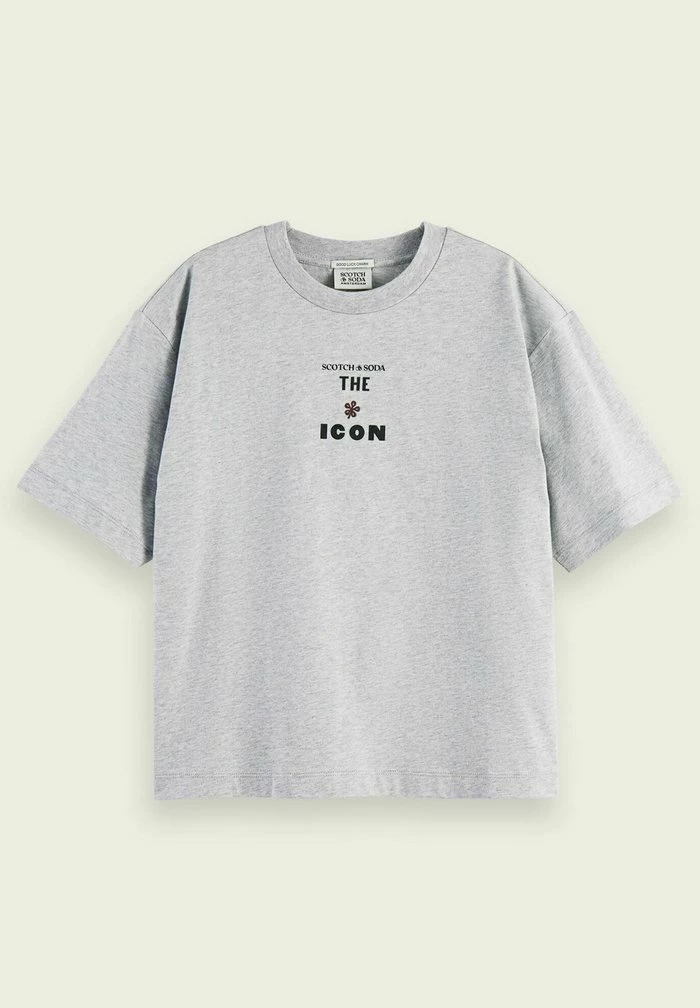 Scotch & Soda T-shirt Imprimé - Grey Melange 5 Scotch & Soda T-shirt Imprimé - Grey Melange – Image 5