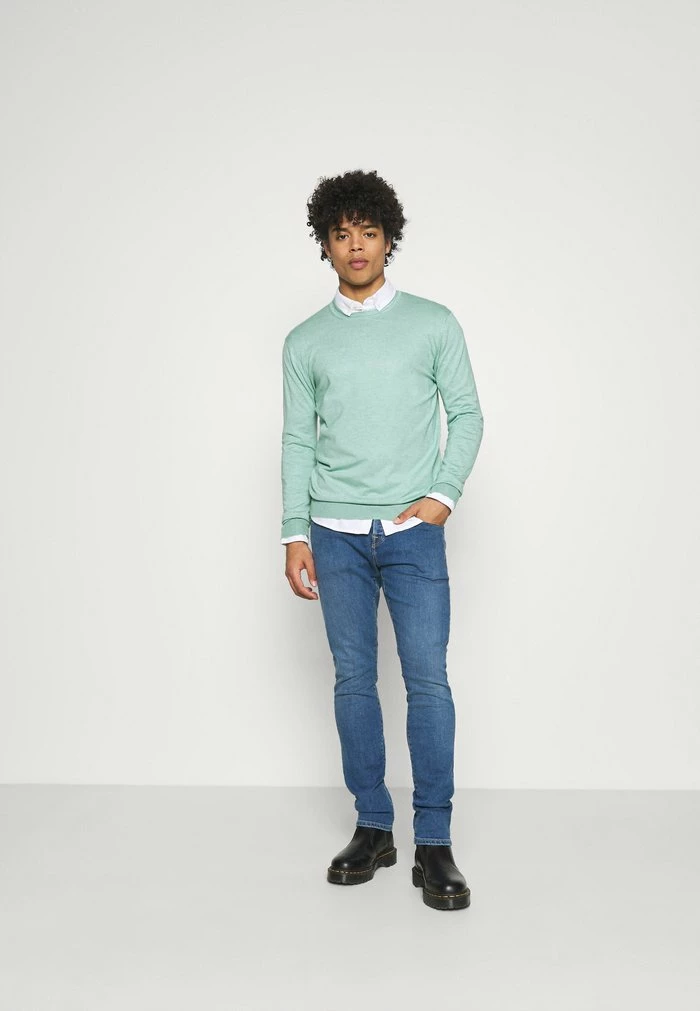 Scotch & Soda CLASSIC CREWNECK PULL - Pullover - Seafoam Melange 2 Scotch & Soda CLASSIC CREWNECK PULL - Pullover - Seafoam Melange – Image 2