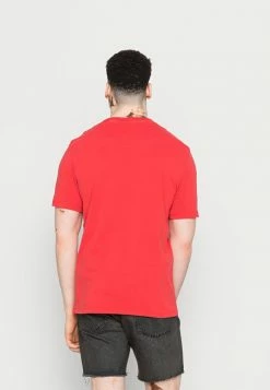 Scotch & Soda GARMENT DYED CREWNECK TEE WITH EMBROIDERY LOGO - T-shirt Basique - Arizona Red -Scotch & Soda Soldes da1c31d96eed46979628cba673d11e0b