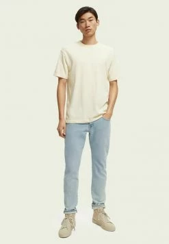 Scotch & Soda REGULAR FIT UNISEX - T-shirt Basique - Peach Cream -Scotch & Soda Soldes da298733a8144926872392217f90d44e