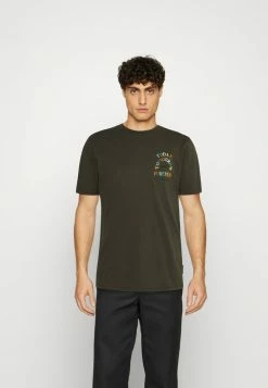Scotch & Soda REGULAR FIT ARTWORK - T-shirt Imprimé - Dark Green