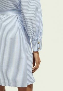 Scotch & Soda Robe Chemise - Blue -Scotch & Soda Soldes dd6c11ca428c40e7817b0e937df5ae5a