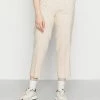Scotch & Soda TAILORED HIGH RISE STRAIGHT LEG BLEND TROUSERS - Pantalon Classique - Sand Melange