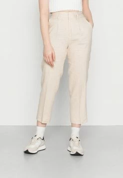 Scotch & Soda TAILORED HIGH RISE STRAIGHT LEG BLEND TROUSERS - Pantalon Classique - Sand Melange