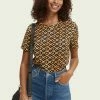 Scotch & Soda T-shirt Imprimé - Brown