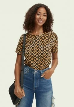 Scotch & Soda T-shirt Imprimé - Brown