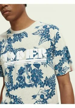 Scotch & Soda T-shirt Imprimé - White Blue 10 Scotch & Soda T-shirt Imprimé - White Blue -Scotch & Soda Soldes de58ba1235e14f9499e138feec4d0d20