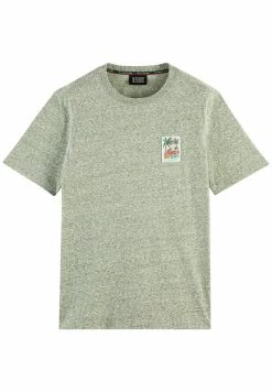 Scotch & Soda REGULAR FIT - T-shirt Imprimé - Army Melange -Scotch & Soda Soldes df7d232a59e6442b86ca071e051a3685
