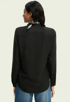 Scotch & Soda Chemisier - Black -Scotch & Soda Soldes df7fb9e9595a4237bd44e579479941c8