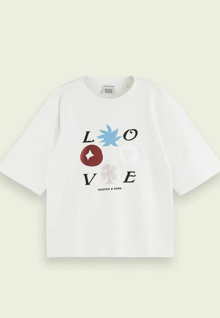 Scotch & Soda LOOSE FIT GRAPHIC - T-shirt Imprimé - Off White 5 Scotch & Soda LOOSE FIT GRAPHIC - T-shirt Imprimé - Off White – Image 5