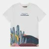 Scotch & Soda ABEL REGULAR FIT ARTWORK - T-shirt Imprimé - Ecru