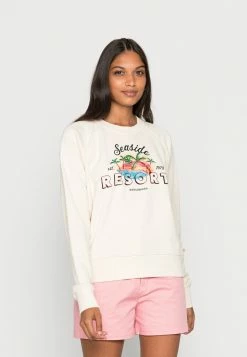 Scotch & Soda RAGLAN CREW NECK WITH ARTWORK - Sweatshirt - Vanilla