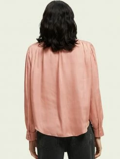 Scotch & Soda SMOCKED AND RUFFLED - T-shirt à Manches Longues - Desert Pink -Scotch & Soda Soldes e12a5ce5323a4ac3bec2b893241ef179