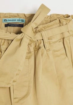 Scotch & Soda RELAXED PAPER BAG WAISTED PANTS WITH BOW DETAIL - Pantalon Classique - Sand -Scotch & Soda Soldes e32bc2f671604dff8904f80dda59a5f6