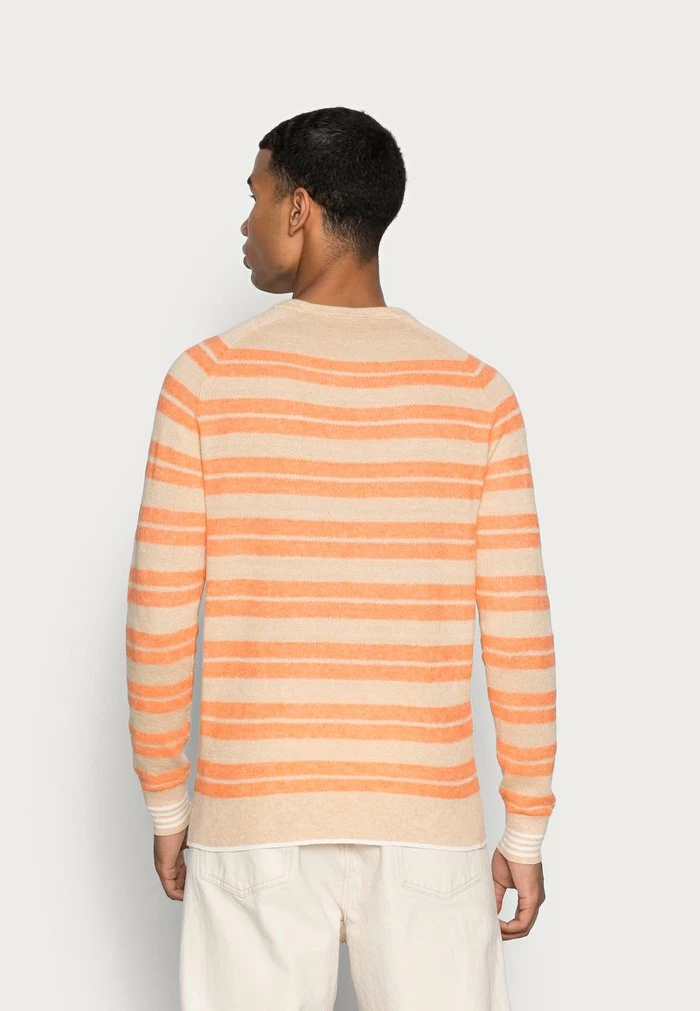 Scotch & Soda STRUCTURED BLEND CREWNECK - Pullover - Orange 3 Scotch & Soda STRUCTURED BLEND CREWNECK - Pullover - Orange – Image 3