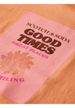 Scotch & Soda T-shirt Imprimé - Peach -Scotch & Soda Soldes e42e7d41c3dc4133af8dfc3b604d85c5