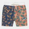 Scotch & Soda LONG LENGTH ALL OVER PRINTED BOARD - Short De Bain - Blue