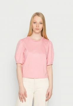 Scotch & Soda CROPPED WITH VOLUMINOUS SHORT SLEEVES - T-shirt Basique - Watermelon
