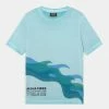 Scotch & Soda REGULAR FIT ARTWORK - T-shirt Imprimé - Seafoam